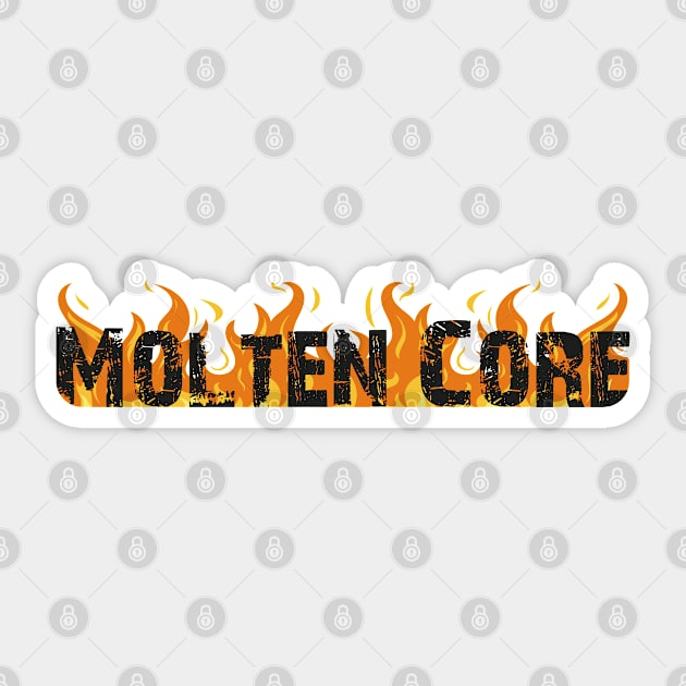 Molten Core Sticker by AllThoseMonsters